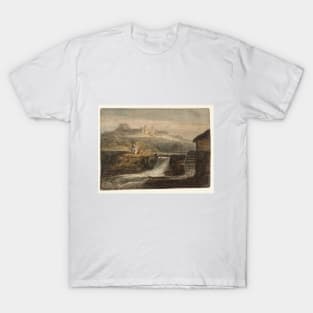 A Sluice and a Watermill, with a Distant View of Carisbrooke Castle, 1796 T-Shirt